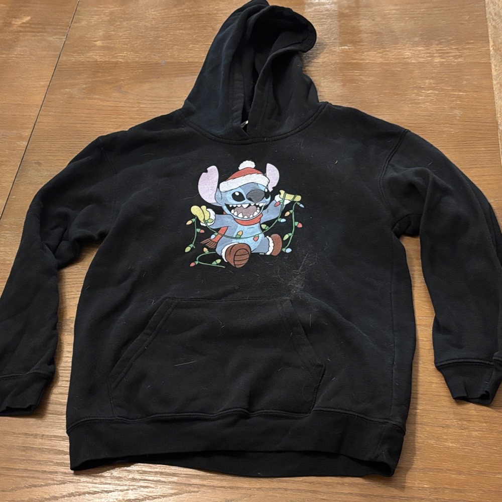 Urban Planet Black Hoodie with Cartoon Character